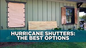 Plantation shutters for patio french doors. Hurricane Shutters The Best And Most Affordable Options Youtube