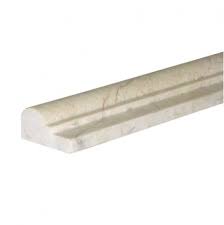 2 (width) x 12 (length) x 3/8 (thickness / thinnest part ). 2x12 Crema Marfil Botticino Beige Polished Chair Rail Moldings