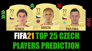 78 schick st 70 pac. Fifa 21 Top 25 Czech Players Rating Prediction W Soucek Kaderabek Pavlenka Schick Sevcik Youtube