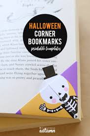 Just print out on cardstock, laminate or cover with clear tape complete the halloween cartoon book by coloring and adding fun words in the speech bubbles. Print Fold Halloween Bookmarks Tutorial It S Always Autumn
