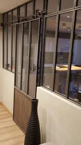 La cloison coulissante suspendue 2pl est le produit idéal. Creation Sur Mesure Cloison Vitree Avec Porte Coulissante Atelier Kerna Grand Est