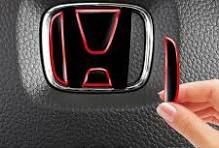 Steering Wheel Sticker Suitable for Honda Accord Civic Spirior City FIT CRV  Car Steering Wheel Front and Rear Badge Logo Sticker Protective Decoration  ...