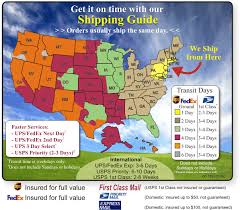 shipping and returns ups and usps shipping map and times