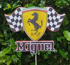 Icing sheets are fda approved, contain no known allergens and are kosher certified. Ferrari Cake Topper Ferrari Party Ferrari Cake Cars Party