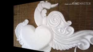 Thermocol Design By Screen Lab Thermocol dove, room or door or wall hanging decor. thermocol design by screen lab