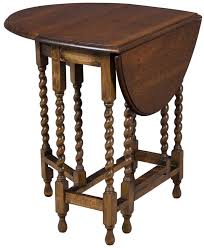 Small English Oak Gate Leg Barley Twist Table Barley Twist Furniture Barley Twist Table Table