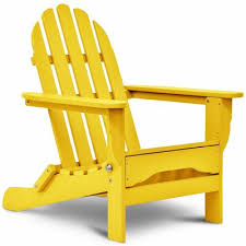 August Grove Paterson Plastic Folding Adirondack Chair Color Lemon Yellow Folding Adirondack Chairs Adirondack Chair Plastic Adirondack Chairs