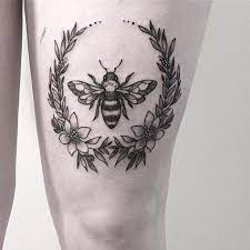 75 Cute Bee Tattoo Ideas Cuded Bee Tattoo Circular Tattoo Tattoos