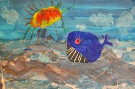 Les Travaux De Maternelle Et Autres Niveaux La Baleine Bleue Cherche De L Eau D Apres Une Chanson De Steve Waring Baleine Bleue Baleine Eau