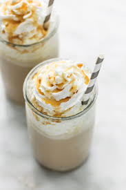 Salted Caramel Frappuccino Kid Friendly No Coffee Lecremedelacrumb Com Caramel Frappuccino Frappucino Recipe Frappuccino
