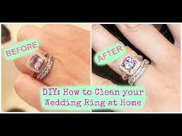 Diy How To Clean Your Wedding Ring At Home Clean Wedding Rings Cleaning Diamond Rings How To Clean Diamonds