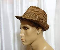 Quiksilver Surf Skate Beach 852087 Gunnit Brown Straw Fedora Trilby Hat S M New Trilby Hat Trilby Straw Fedora