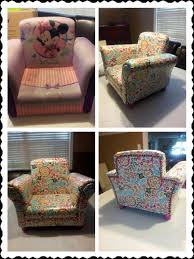 Reupholstered Toddler Chair In Wipe Clean Vinyl Covered Fabric Turned Out So Cute Kids Chair Slipcover Toddler Chair Diy Toddler Chair