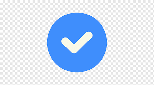 Verificado, correcto, marca, ok, icono azul, png | PNGWing