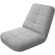 Many portable lumbar back supports are shaped specifically so that one end should be positioned up and the other down. Bonvivo Easy Lounge Floor Chair Adjustable Padded Folding Chair With Back Support Gray Color Walmart Com Walmart Com