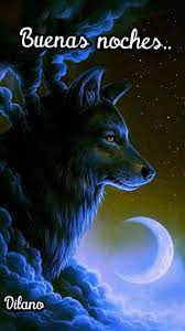 Pin By Mari Sevillano Parro On Buenas Noches Wolf Wallpaper Cute Animal Drawings Mythical Creatures Art