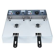 Enshey 5000w Electric 16l Dual Tanks Deep Fryer Professional Tabletop Restaurant Kitchen Frying Machine Diy Kitchen Countertops Restaurant Kitchen Countertops