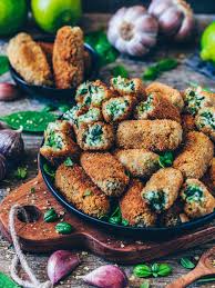 Vegane Kroketten Mit Spinat Glutenfrei Bianca Zapatka Rezepte Rezept Gesunde Rezepte Rezepte Leckere Vegane Rezepte