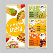Download Fast Food Menu Template For Free Food Menu Template Menu Design Template Food Menu Design