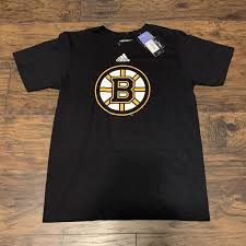 Patrice bergeron boston bruins name number shirt. Boston Bruins Nhl Adidas Black The Go To Short Sleeve T Shirt Size Medium Sidelineswap