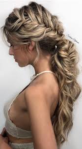 For a sleek and practical ponytail to keep hair out of your face, gather all of your hair, including your bangs. Cute Braided Hairstyles To Rock This Season Loose Braid Pony Fishtail