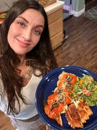 Delicious homemade dinner with family