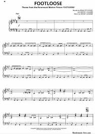 Footloose Sheet Music Kenny Loggins Sheet Music Piano Sheet Music Free Kenny Loggins