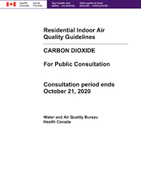 Consultation Proposed Residential Indoor Air Quality Guidelines For Carbon Dioxide Canada Ca
