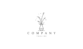 Vase Flower Vector Logo Instant Download Full Vectors 100 Etsy In 2020 Vector Logo Flower Vases Cmyk Color
