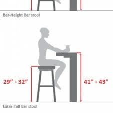 kitchen sophisticated bar stool height chart for your