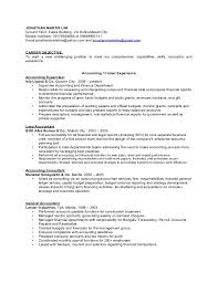 accounting and finance resume
