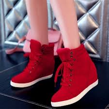 You'll receive email and feed alerts when new items arrive. New In Ladies Women S Fashion Wedge Sneakers Hidding Heels Black Red Tennis Shoes Wish
