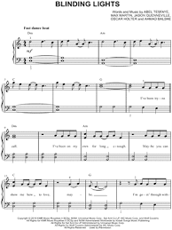 Download and print in pdf or midi free sheet music for blinding lights by the weeknd arranged by perfecteasypi for piano (solo). The Weeknd Blinding Lights Sheet Music Easy Piano In A Minor Download Print Sku Mn0208014