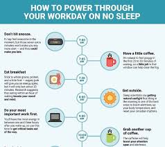 workday survival tips sleep deprivation infographic