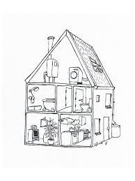 Different types of houses are used for human accommodation throughout the world which varies in their structure, design and engineering. Dollhouse Coloring Page 1001coloring Com