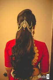 Front Puffed Hairstyle Indian Wedding Hairstyles Hair Styles Indian Bride Hairstyle