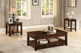 Product title sabina 3 piece coffee table set, dark cherry wood, contemporary average rating: Homelegance Ballwin Cocktail Coffee Table Set Deep Cherry C3256rf Occ Set At Homelement Com