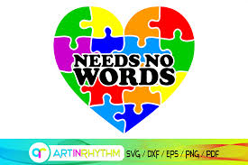 Download Needs No Words Autism Svg Graphic By Artinrhythm Creative Fabrica PSD Mockup Templates