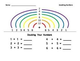 Rainbow Doubles Math Center Activities Math Tricks Math