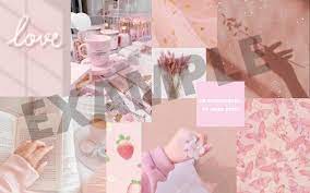 Pink aesthetic wallpaper desktop collage. Pink Collage Desktop Wallpaper Macbook Wallpaper Pc Etsy
