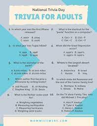 Trivia quizzes are a great way to work out your brain, maybe even learn something new. Fun Trivia For Kids And Adults Free Printables Mom Wife Wine Fun Trivia Questions Trivia Free Trivia