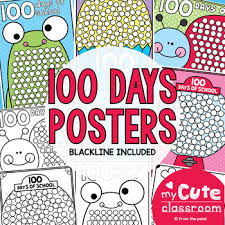 100 Days Of School Countdown Posters By From The Pond Tpt