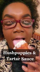 Eating Hush Puppies
