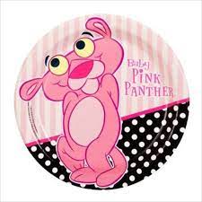 Pink Panther Baby Small Paper Plates 8ct Pink Panther Cartoon Pink Panthers Pink Panter