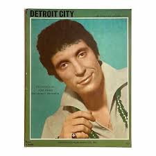 Tom Jones DETROIT CITY Sheet Music KEYS 04952 Vintage Danny Dill Mel Tillis 