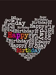 Just tell her a couple of sweet words. Happy Birthday Heart Card Birthday Greeting Cards By Davia Happy Birthday Hearts Happy Birthday Black Happy Birthday