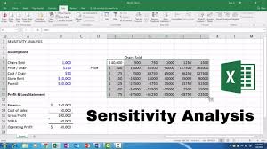 Sensitivity Analysis Microsoft Excel Youtube