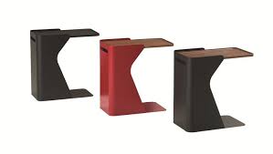 Steel And Wood Coffee Table With Integrated Magazine Rack With Tray Doc Les Contemporains Collection By Roch Coffee Table Wood Pedestal Table Side Coffee Table