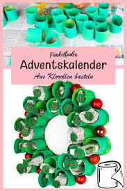Du suchst nach einem ausgefallenen adventskalendar als geschenk für freunde oder familie? Anleitung Adventskalender Aus Toilettenpapierrollen Basteln