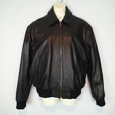 Faconnable Black Lambskin Leather Jacket Blazer Size S Gem
